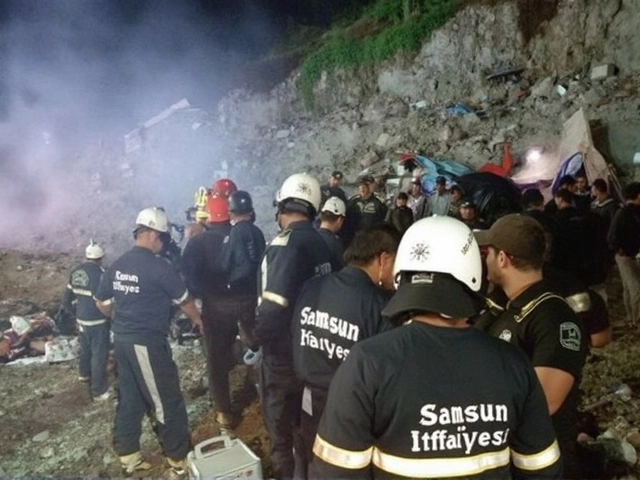 Samsun'da Heyelan Faciası: Baba ve İki Çocuk Hayatını Kaybetti